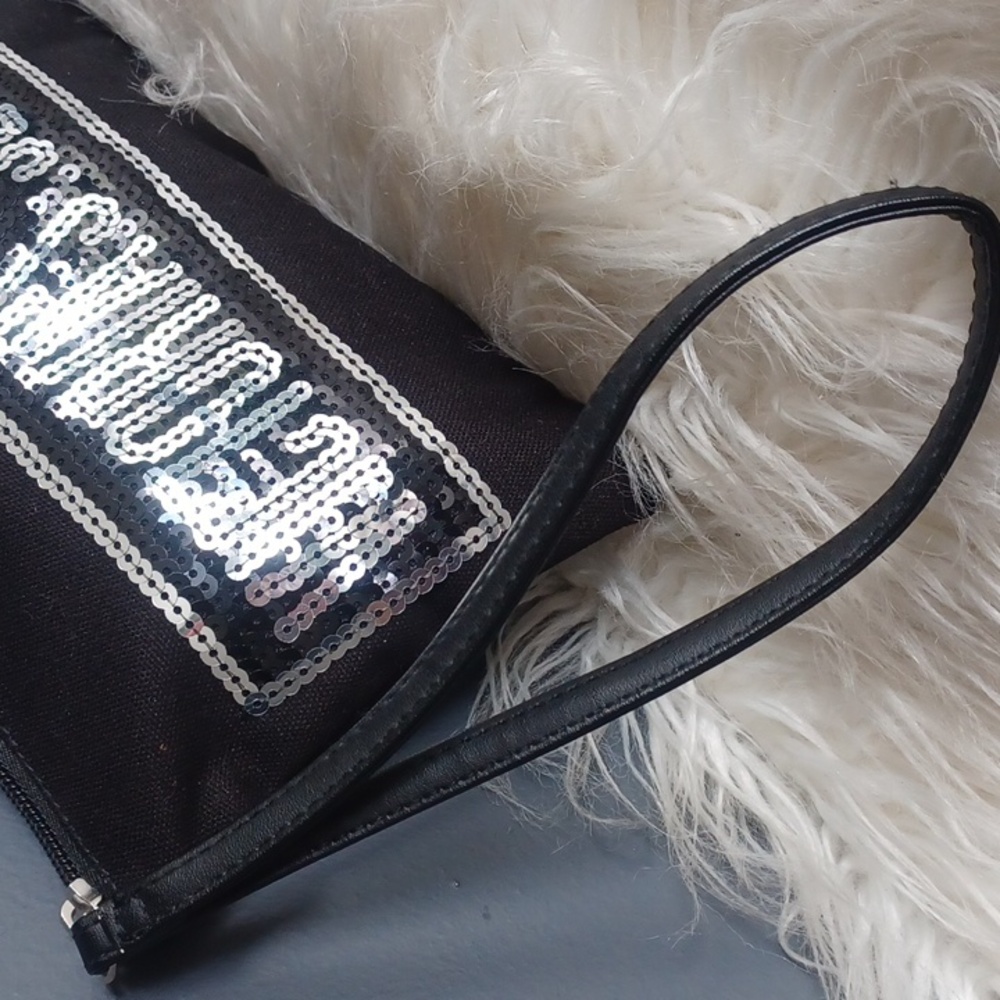 Victoria's Secret Black Sequin Clutch - Picture 3 of 11